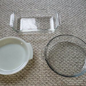 VTG Lot of 3 Anchor Hocking Fire King Glassware